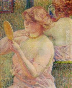 Het Toilet - La Femme Devant La Glace by Theo van Rysselberghe
