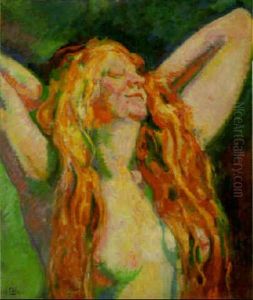 Femme Nue, Bras Eleves by Theo van Rysselberghe