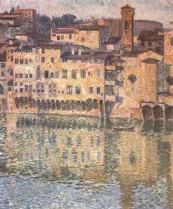 L'arno A Florence by Theo van Rysselberghe