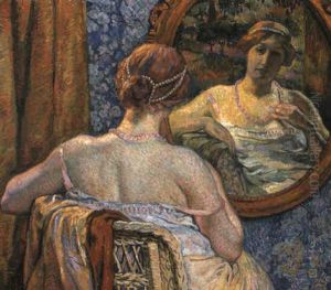 Femme Au Miroir by Theo van Rysselberghe