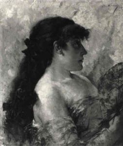 Portrait Presume De Sarah Bernhardt by Theo van Rysselberghe