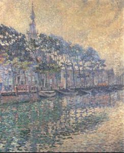 Veere, Hollande, Brumes D'octobre by Theo van Rysselberghe