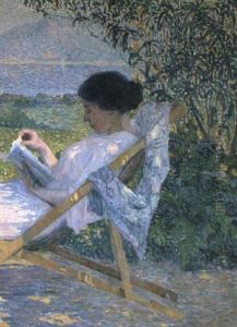 Femme Au Jardin by Theo van Rysselberghe