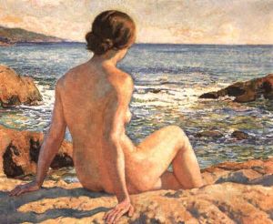 Baadster Voor De Zee by Theo van Rysselberghe