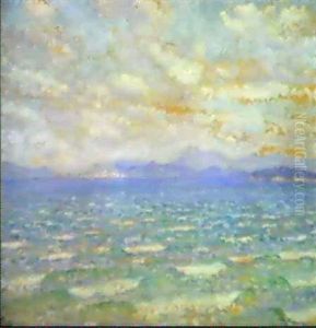 La Rade D'hyeres Vue De Cabasson by Theo van Rysselberghe