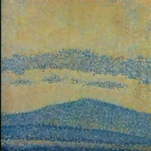 Landscape In Yellow And Purple by Theo van Rysselberghe