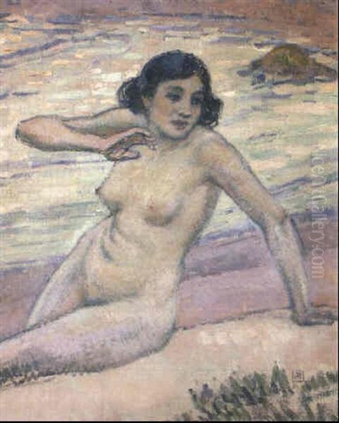Baigneuse Au Bord De La Mer - view 1