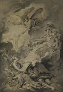 An Allegorical Subject, Possibly The Triumph Of Minerva by Francois Boucher