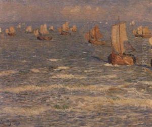Chaloupes De Peche Prenant Le Large by Theo van Rysselberghe