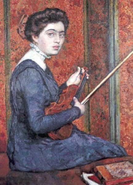 Femme Au Violon, Portrait De Renee Druet - view 1