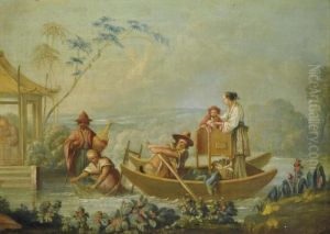 La Peche Chinoise by Francois Boucher