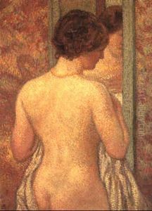 Nu De Dos Au Miroir by Theo van Rysselberghe