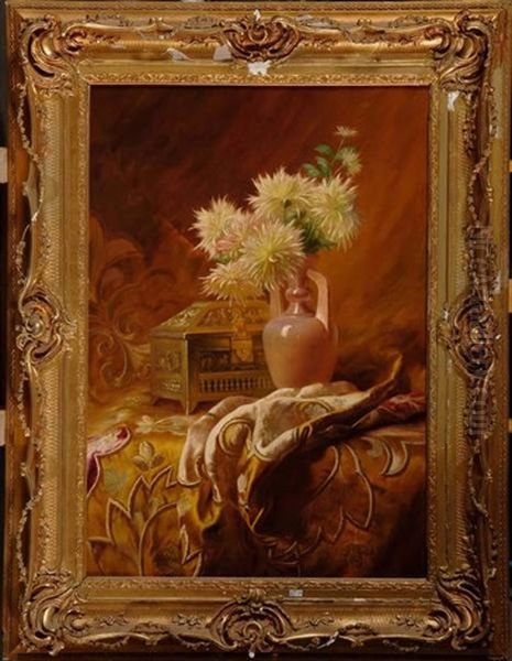 Nature Morte Aux Fleurs Et Au Coffret - view 1