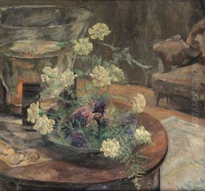 Nature Morte Aux Fleurs by Jan Van Ryswyck