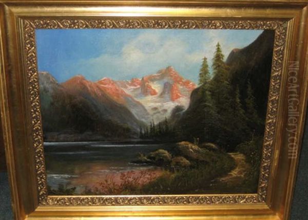 Mountain Landscape With Foreground River - view 1