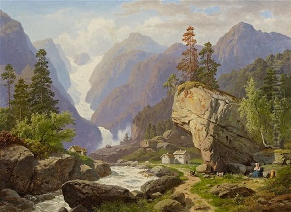 Norwegisches Gletschertal - view 1