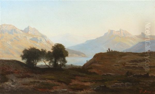 Gebirgslandschaft Mit See - view 1