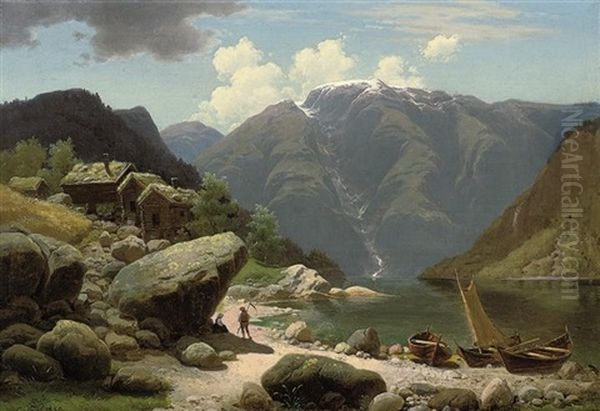 A Conversation By A Norwegian Fjord - view 1