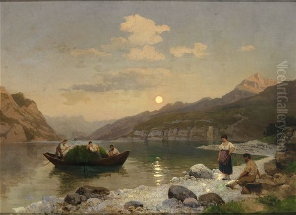 Norwegische Fjordlandschaft Im Mittsommer - view 1