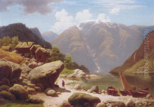 An Austrian Lake Landscape - view 1