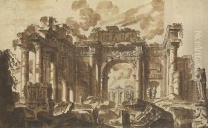 Ruines Antiques Animees by Juste Nathan Boucher