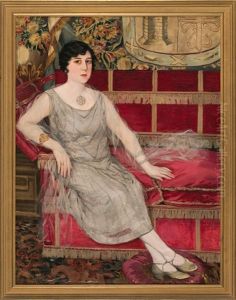 Retrato Femenino by Daniel Sabater Y Salabert