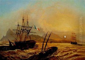 Vue De La Baie De Rio De Janeiro by Leon Jean-Baptiste Sabatier