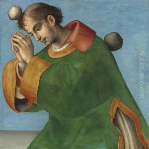 The Stoning Of Saint Stephen by Andrea (Andrea del Salerno) Sabatini