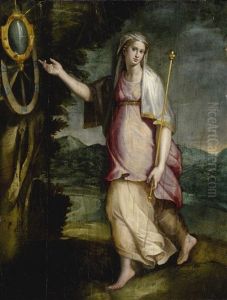 Allegorical Figure, Probably Prudence by Lorenzo Sabatini