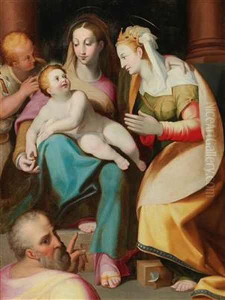 The Mystical Marriage Of Saint Catherine - view 1