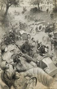 Aux Manoeuvres De Picardie En 1910: Un Aviateur Passe