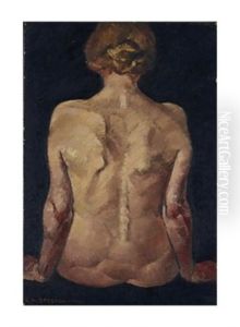 Dos Sur Fond Noir by Georges Hanna Sabbagh