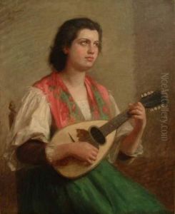 Jeune Fille A La Mandoline