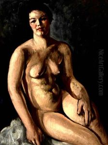 Nu Assis by Georges Hanna Sabbagh