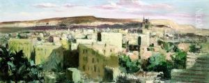 Vue Du Caire, La Colline Du Mokattam by Georges Hanna Sabbagh