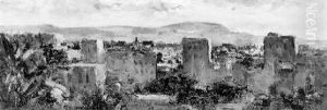 Vue Sur Le Mokattam Au Caire