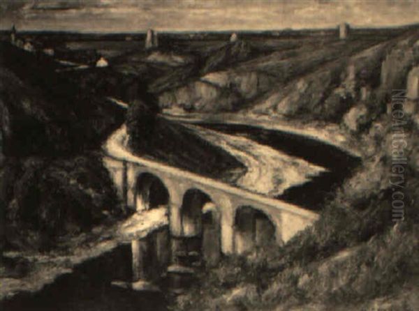 Le Pont De La Creuse A Crozant - view 1