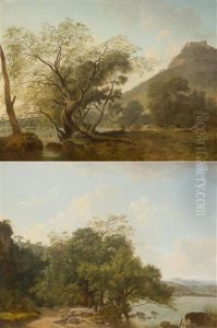 Pendants : Paysages Fluviaux. "le Romain by Francois Jean (Jean Francois) Sablet