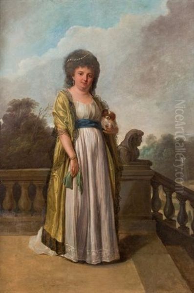 Portrait De Femme Devant Un Parc - view 1