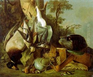 Nature Morte Au Gibier Et Au Griffon by Francois Jean (Jean Francois) Sablet