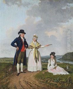 Trois Personnages Au Bord Du Rhin Trois Personnages Au Bord Du Rhin