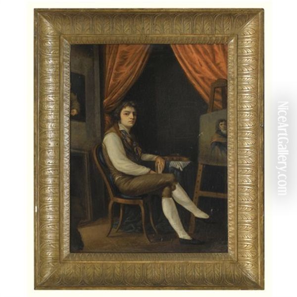 Self-portait Of An Artist In His Studio - view 1