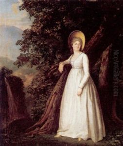 Portrait Of A Lady Standing At The Edge Of A Wood Portrait Of A Lady Standing At The Edge Of A Wood