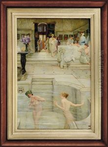 Le Terme A Pompei by Cesare Saccaggi