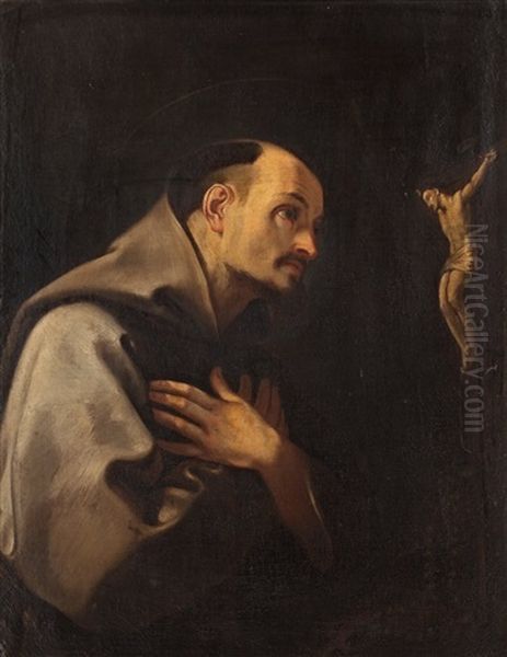 Praying Benedictine Monk - view 1