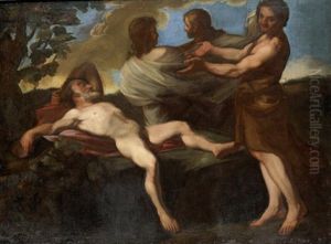 Die Trunkenheit Des Noah by Andrea Sacchi