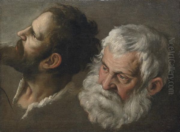 Heads Of Two Men (study) - view 1