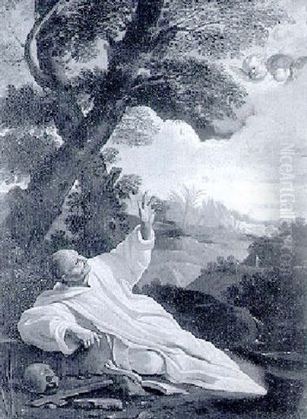 St. Bruno Adoring The Crucifix - view 1