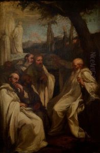 The Vision Of Saint Romuald by Andrea Sacchi