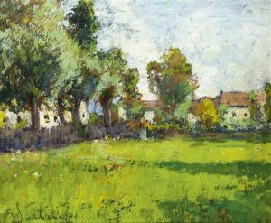 Primavera A Pianfei Circa by Giuseppe Sacheri